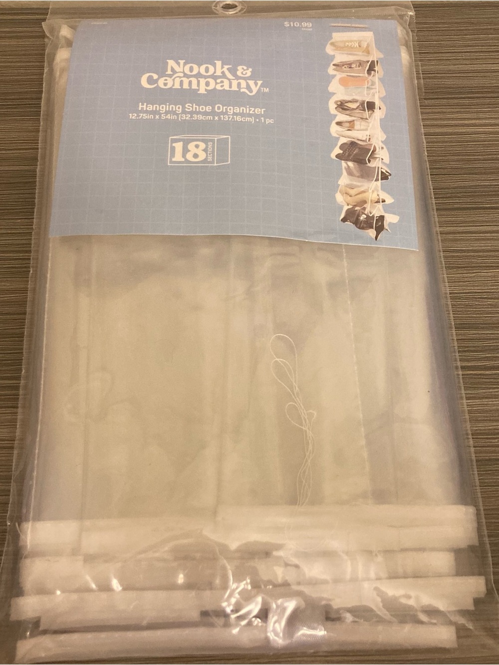 Nook & Company Clear Hanging Shoe Organizer - Clear